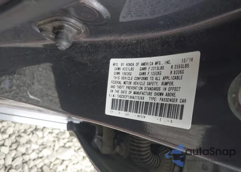2017 Honda Accord Sport Se from USA, damaged, VIN 1HGCR2F1XHA075066